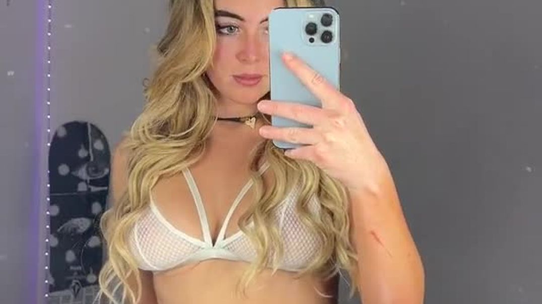 Grace Charis Topless White Lingerie Video
